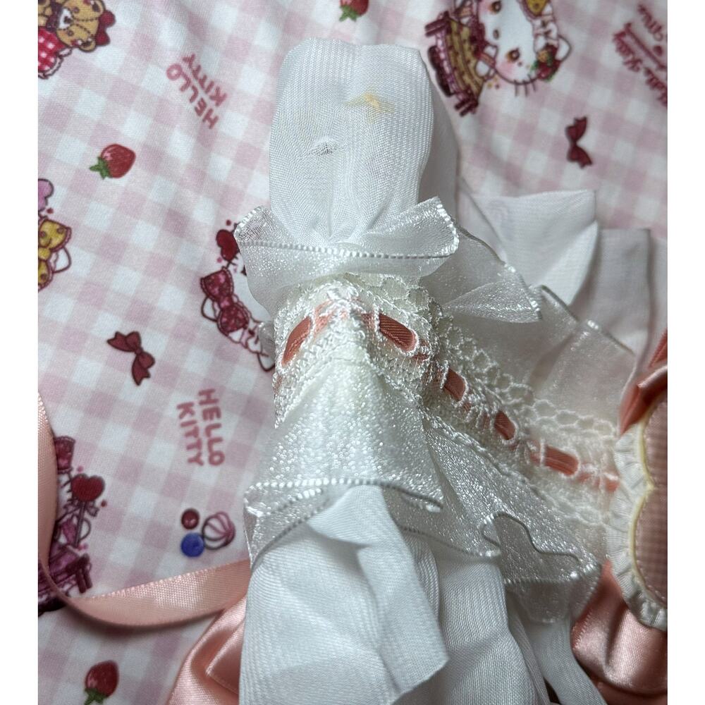 Sanrio Hello Kitty Dolly Mix Roomwear Nightgown Pajamas Lolita Bonnet Headdress - Picture 15 of 16